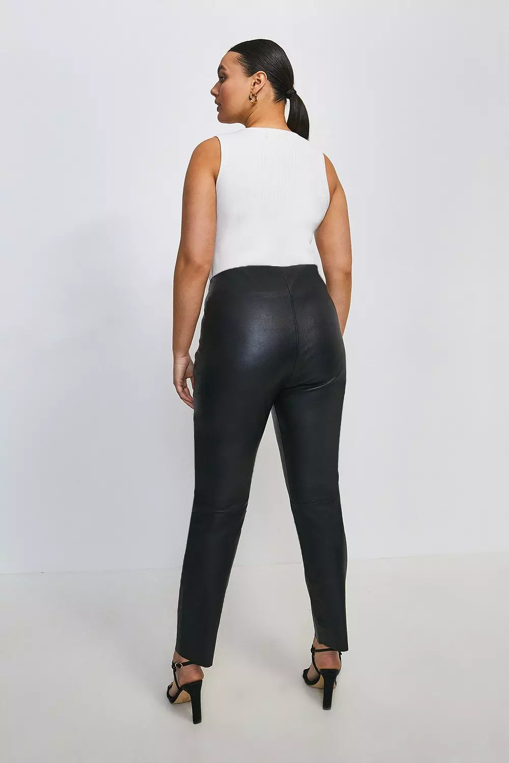 Karen millen leather leggings best sale