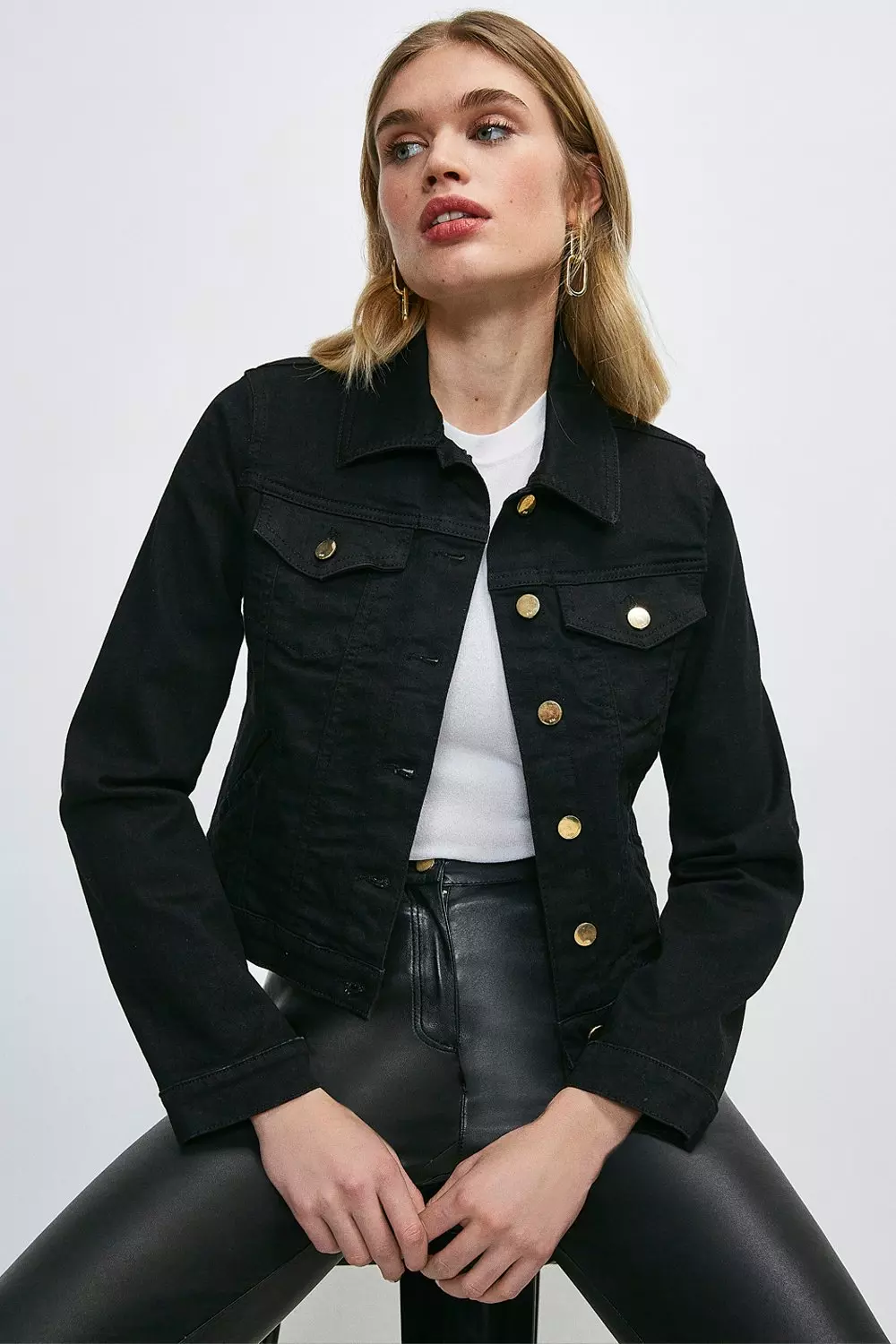 Western style denim shops jacket