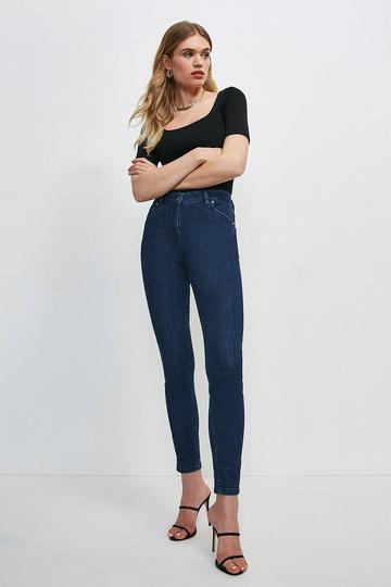 Mid Rise Skinny Jeans indigo