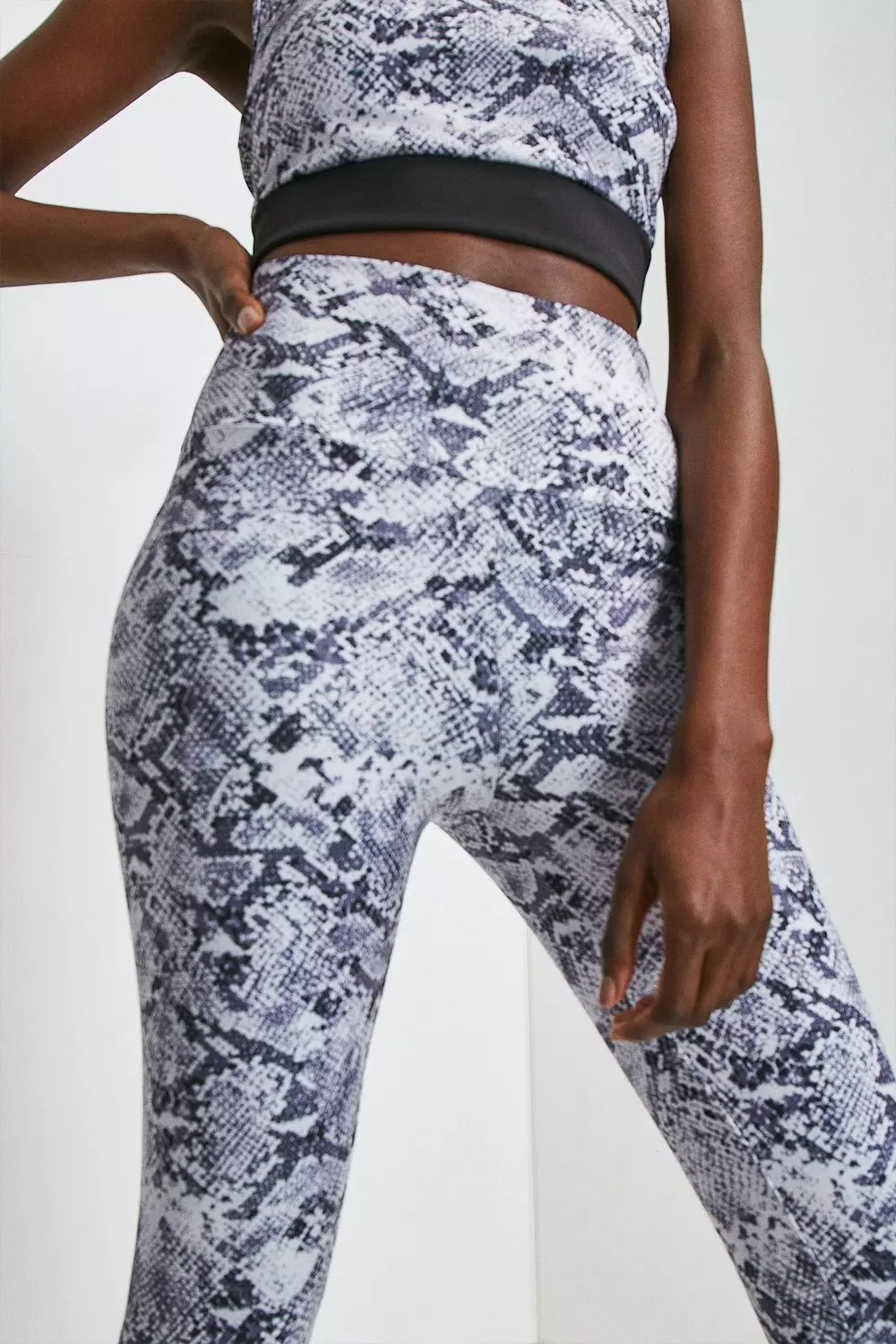 Snake Print Sports Legging Karen Millen