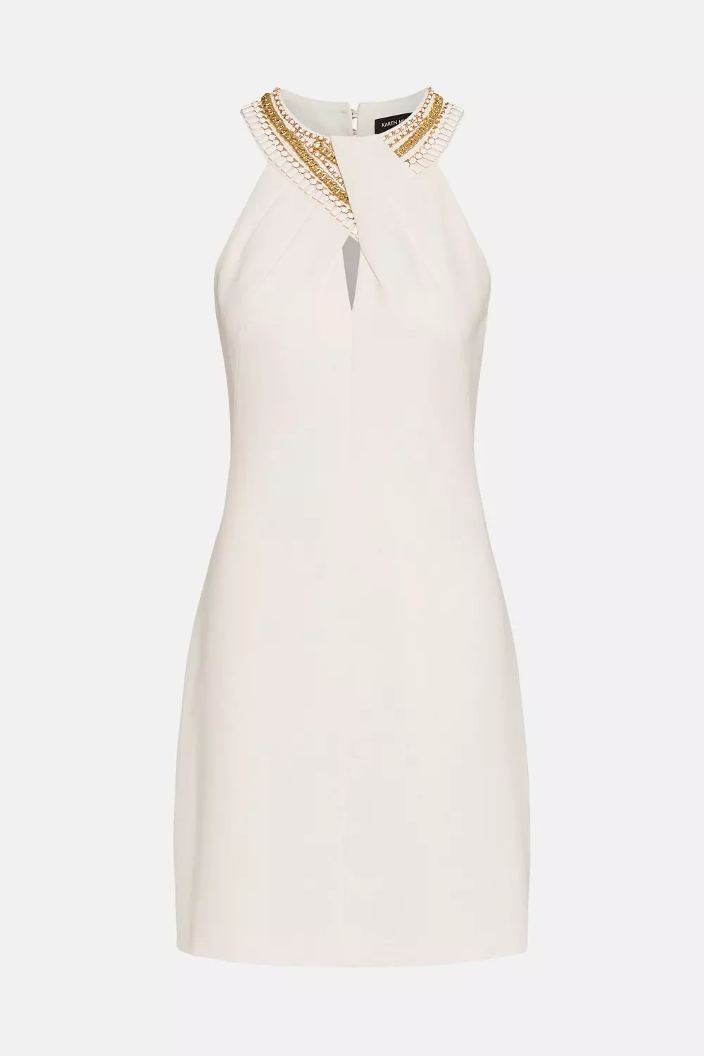 Karen millen white halter neck dress best sale