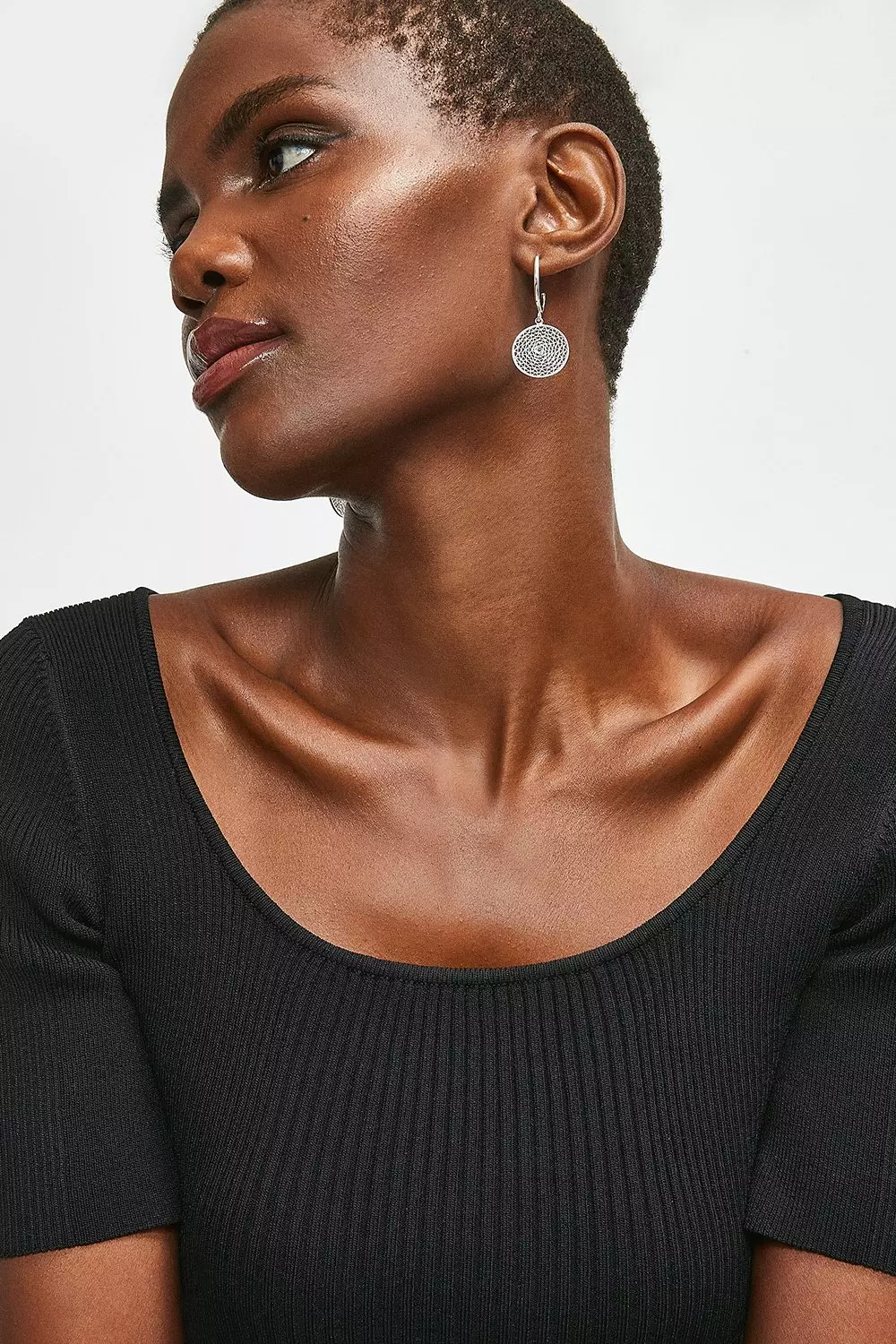 Karen millen hoop earrings hotsell