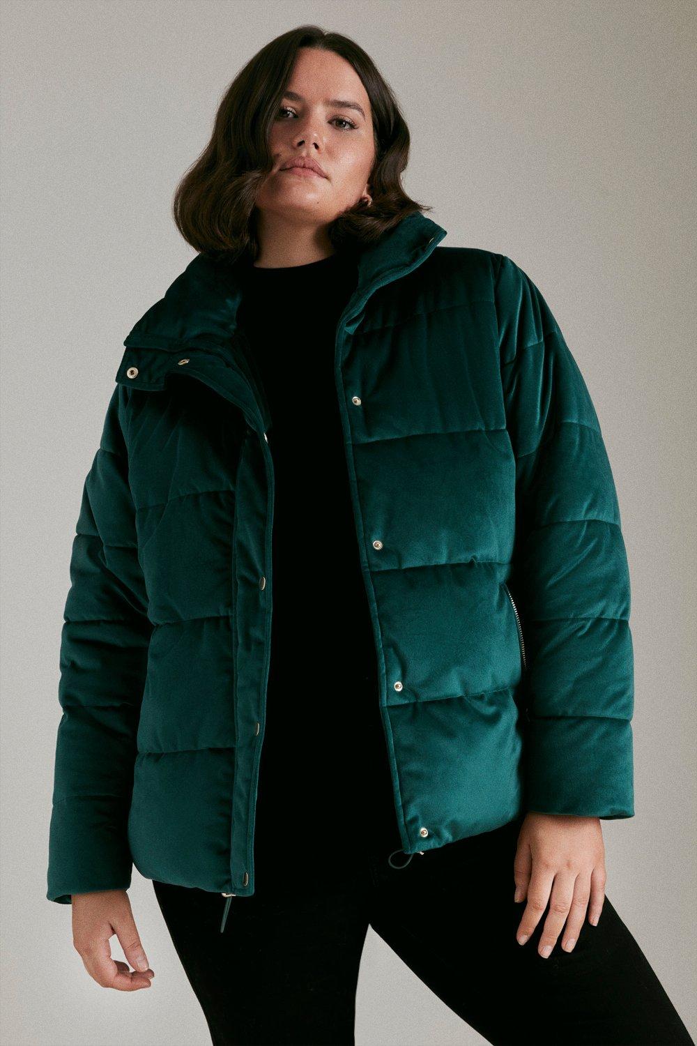 Next velvet puffer coat best sale