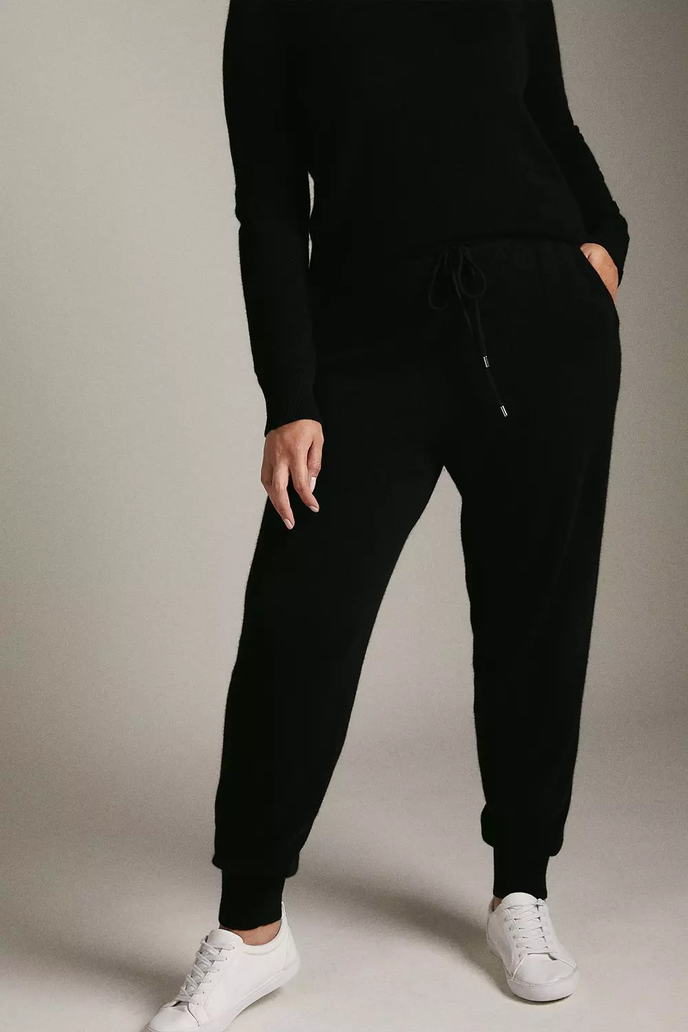 Plus Size Cashmere Track Pants Karen Millen