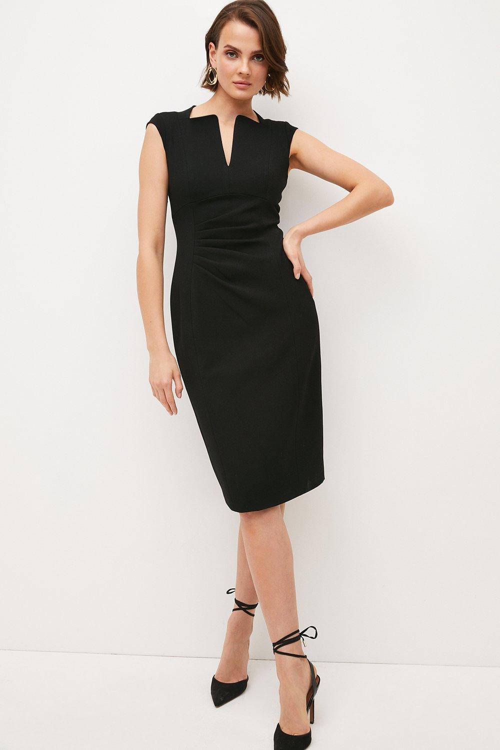 Black midi dress work best sale