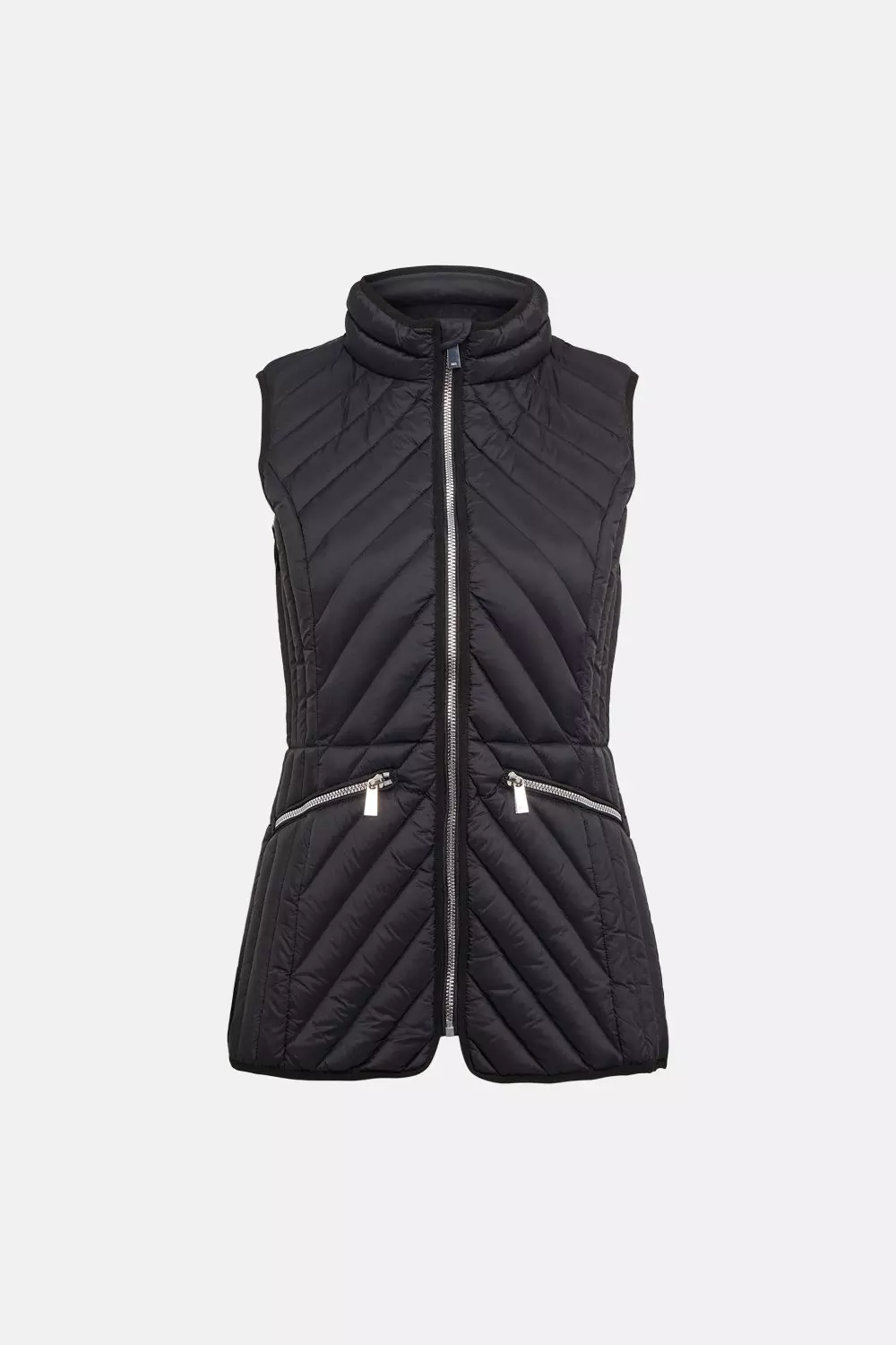 Down Filled Packable Short Vest | Karen Millen