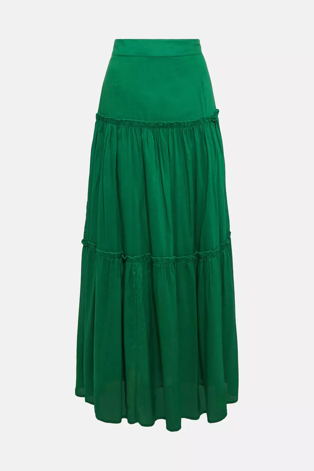 Tiered Woven Maxi Skirt Karen Millen