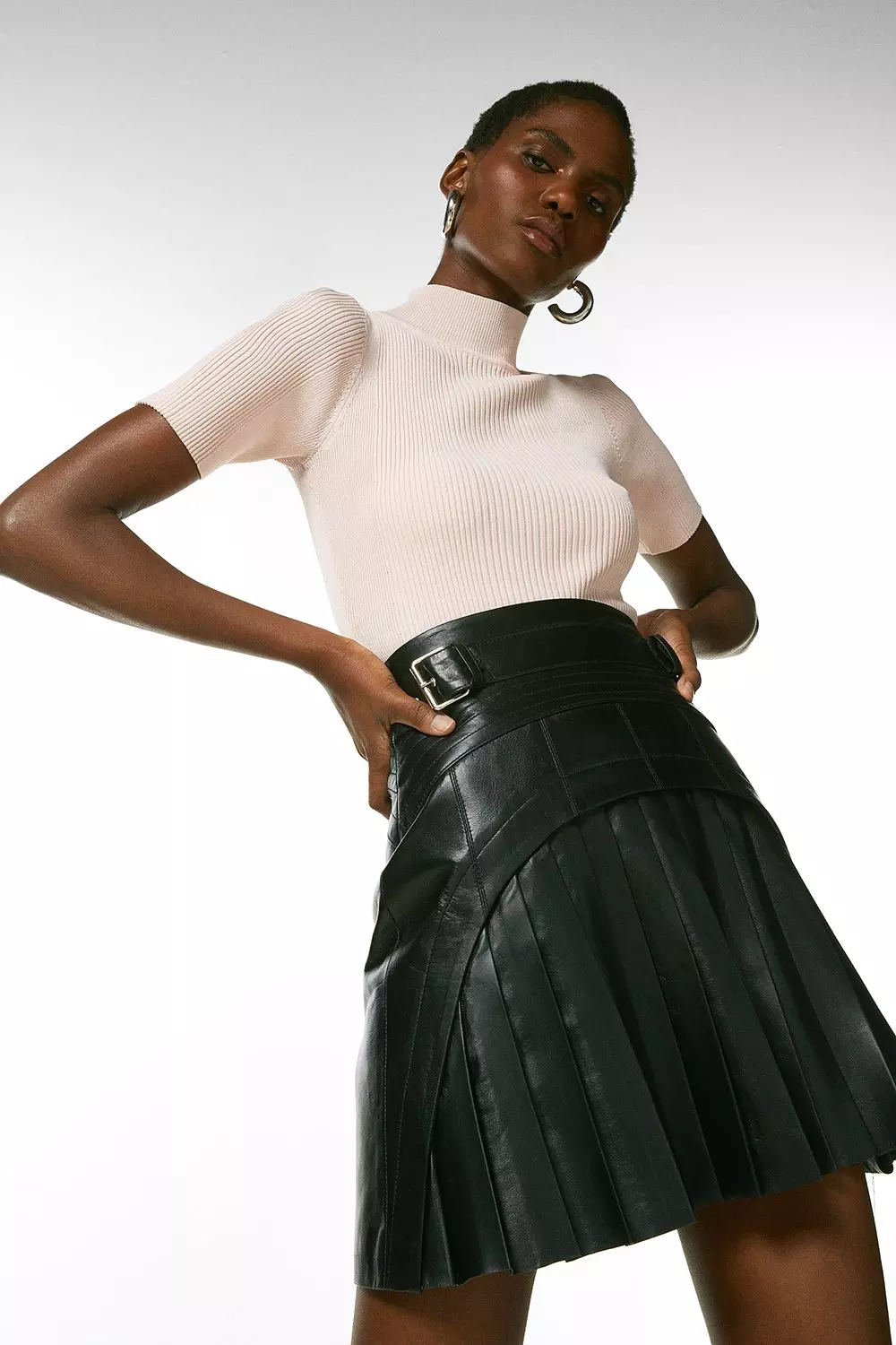 Next leather pleated skirt hotsell