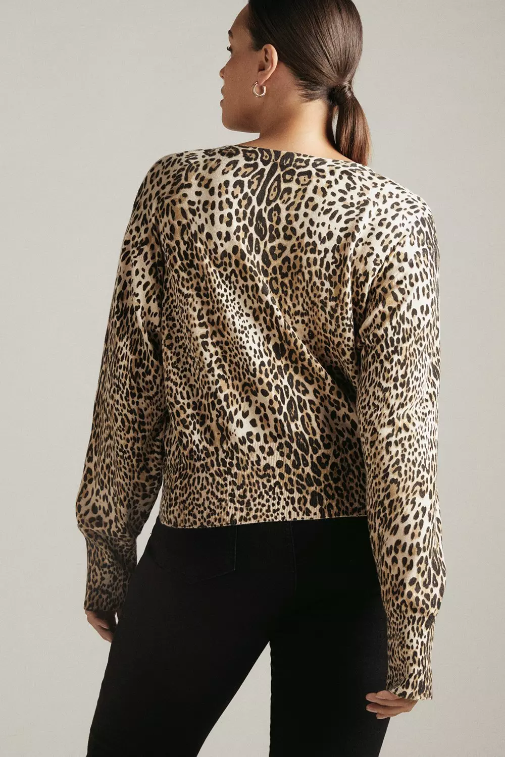 Plus size cheetah cardigan hotsell