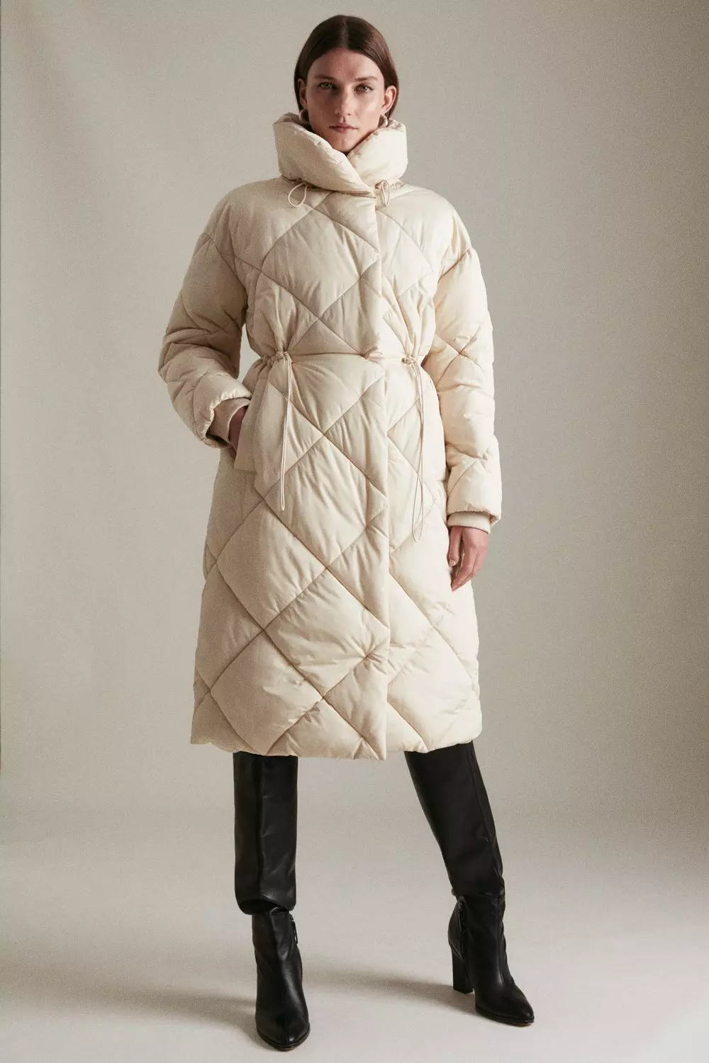 Duvet coat with hood deals