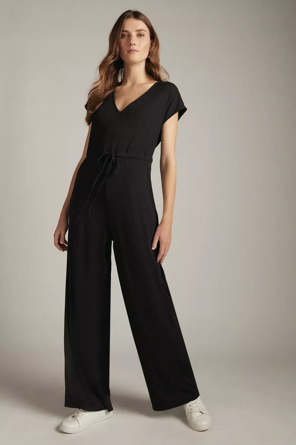 Rib All In One Jumpsuit Karen Millen