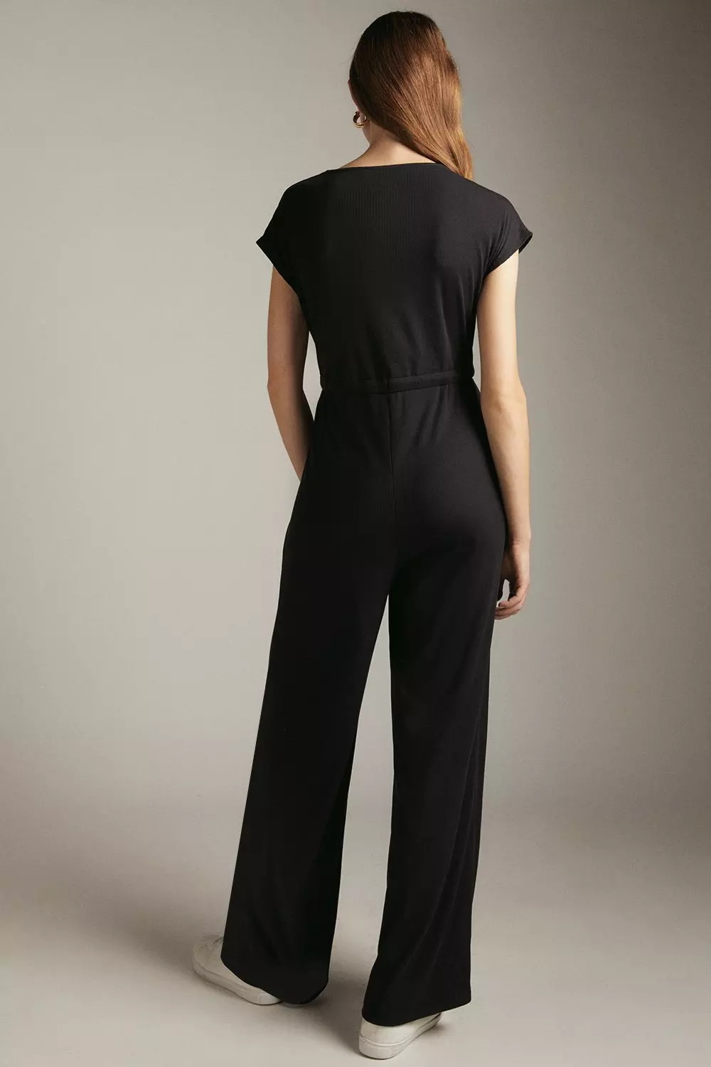 KAREN MILLEN ツインボタン オールインワン モノクロ パンツ KAREN MILLEN ツインボタン オールインワン モノクロ パンツ