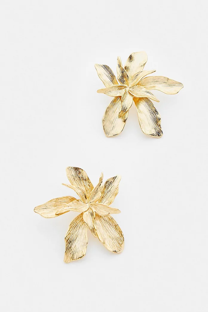 Gold plated flower earrings Gold plated flower earrings