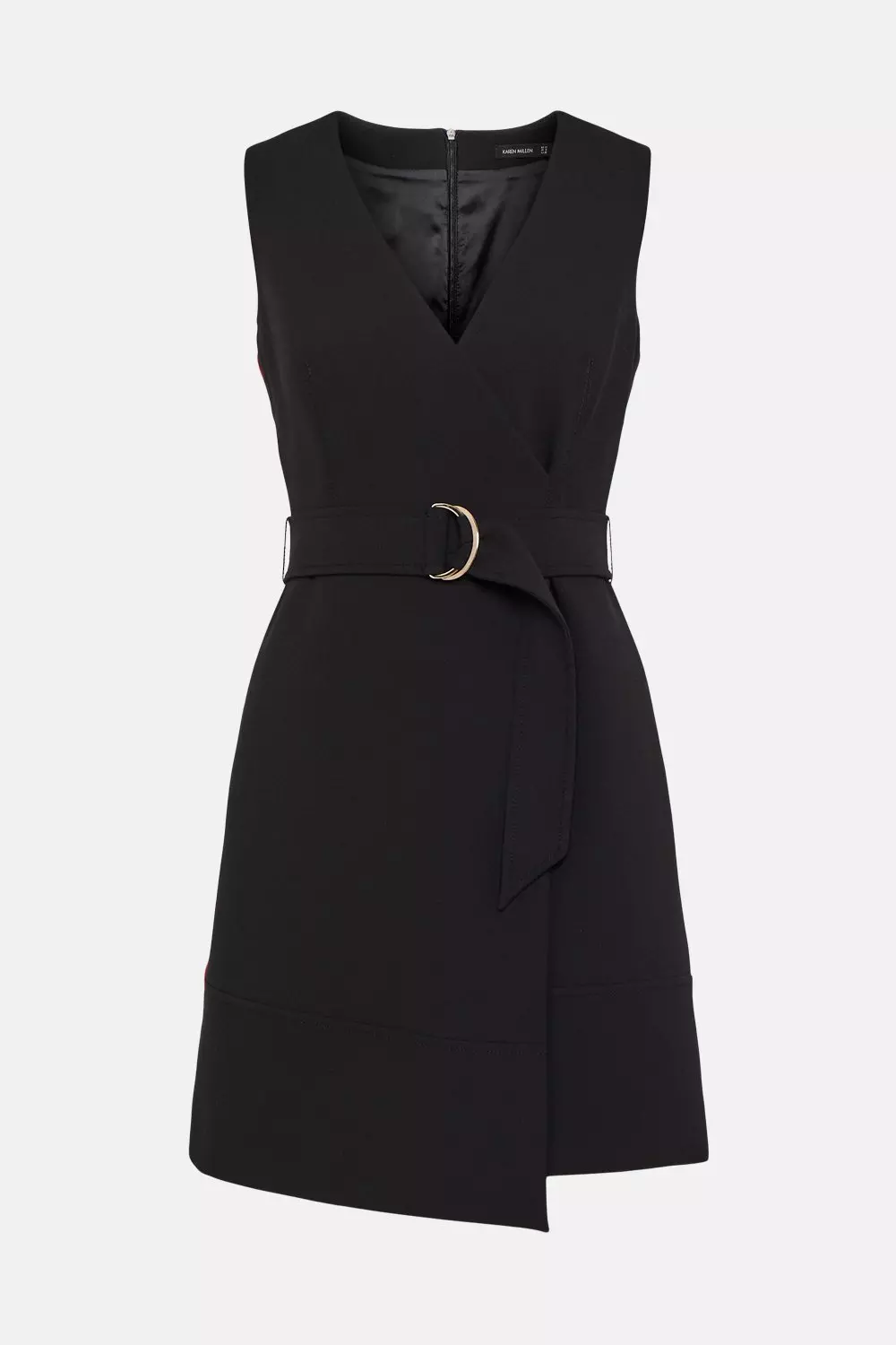 Side Stripe D Ring Wrap Dress Karen Millen