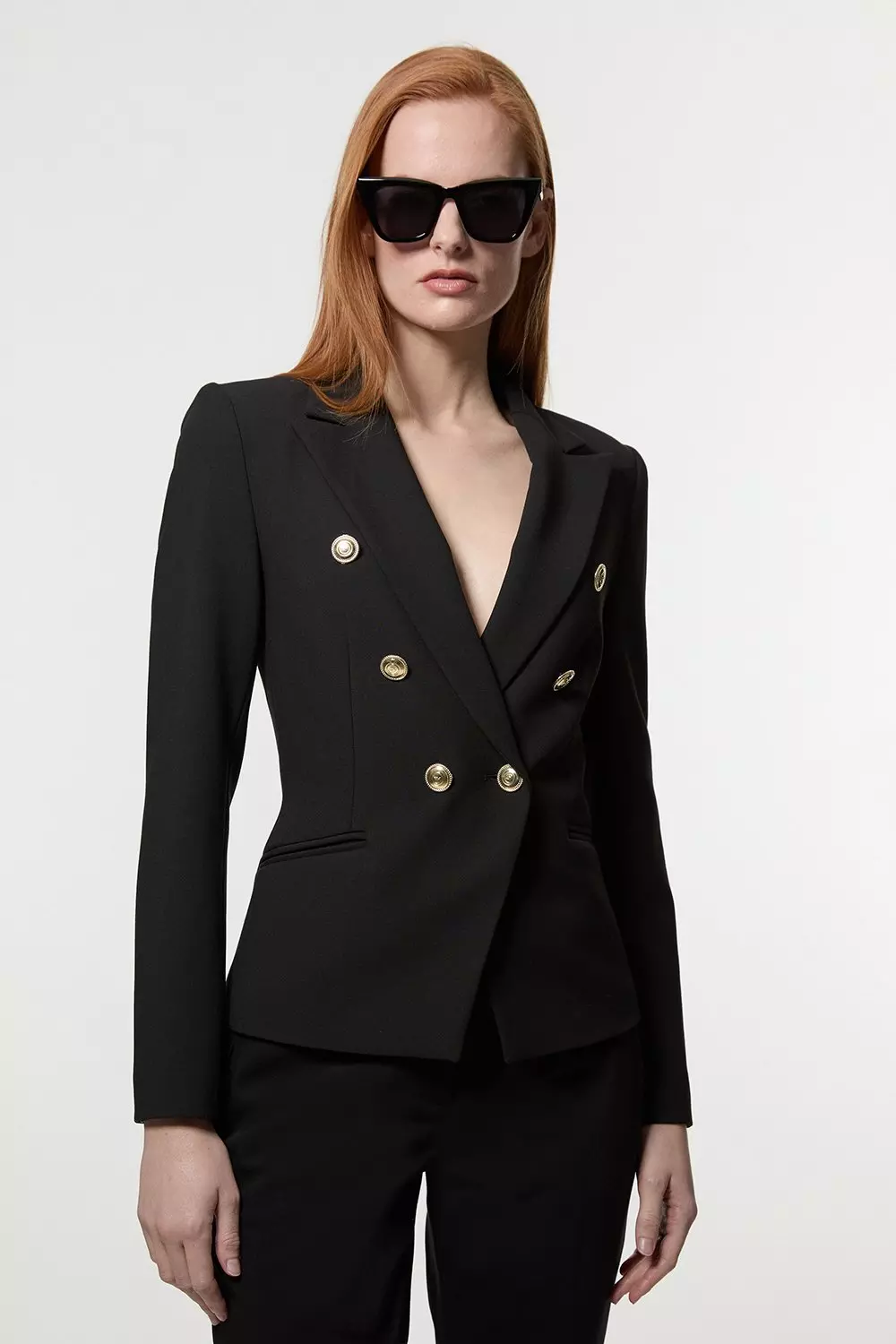 Karen millen black blazer best sale