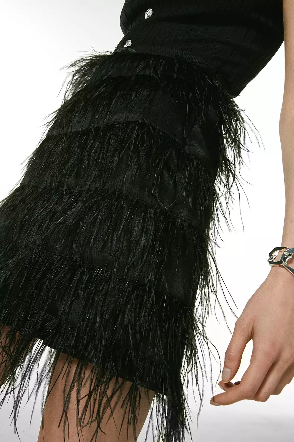 Feather pencil skirt shop