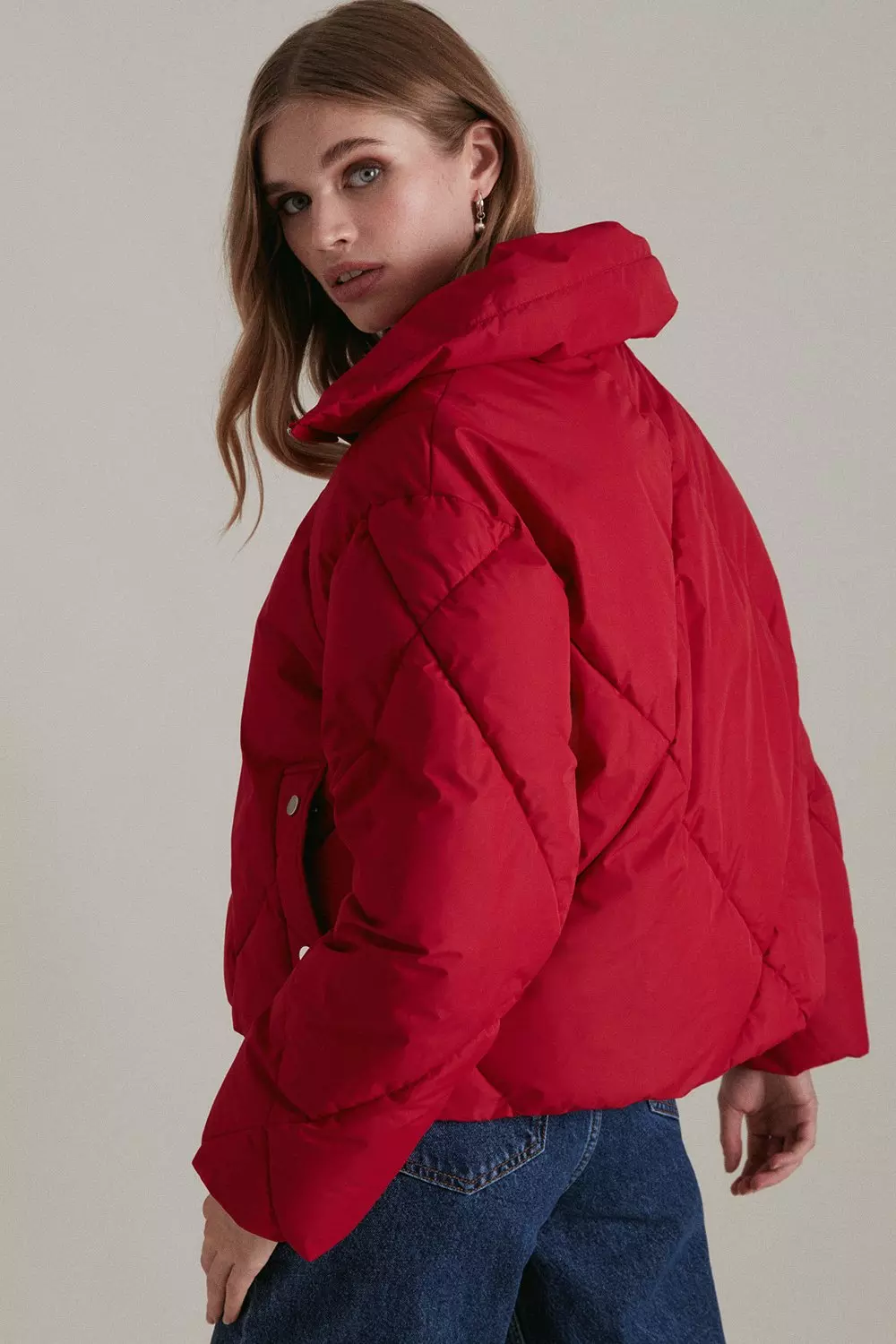 Karen millen red jacket best sale