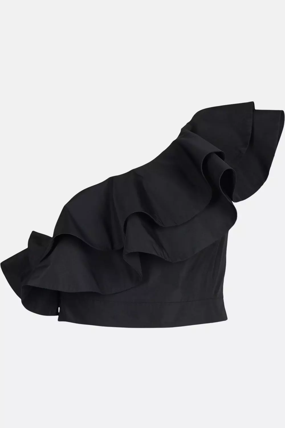 Taffeta One Shoulder Frill Top | Karen Millen