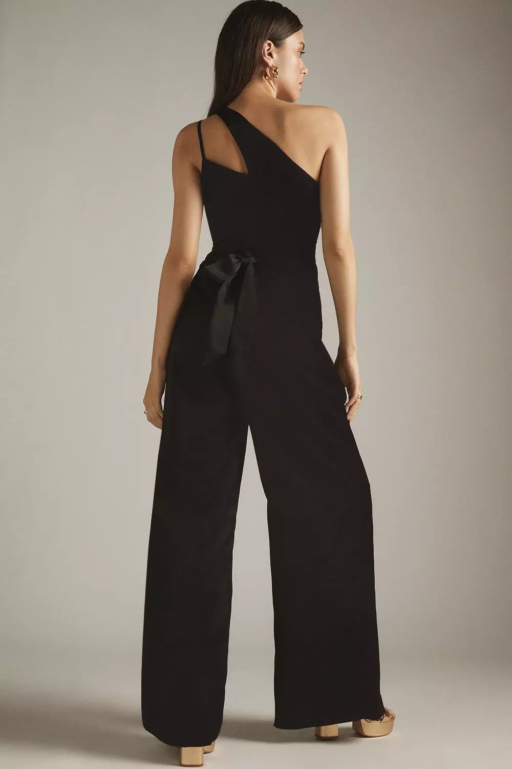 New 2024 collection Asymmetric long Jumpsuit, Harem Jumpsuit, Extravagant Wide Leg Overall, Sleeveless Loose Jumpsuit Extravagant