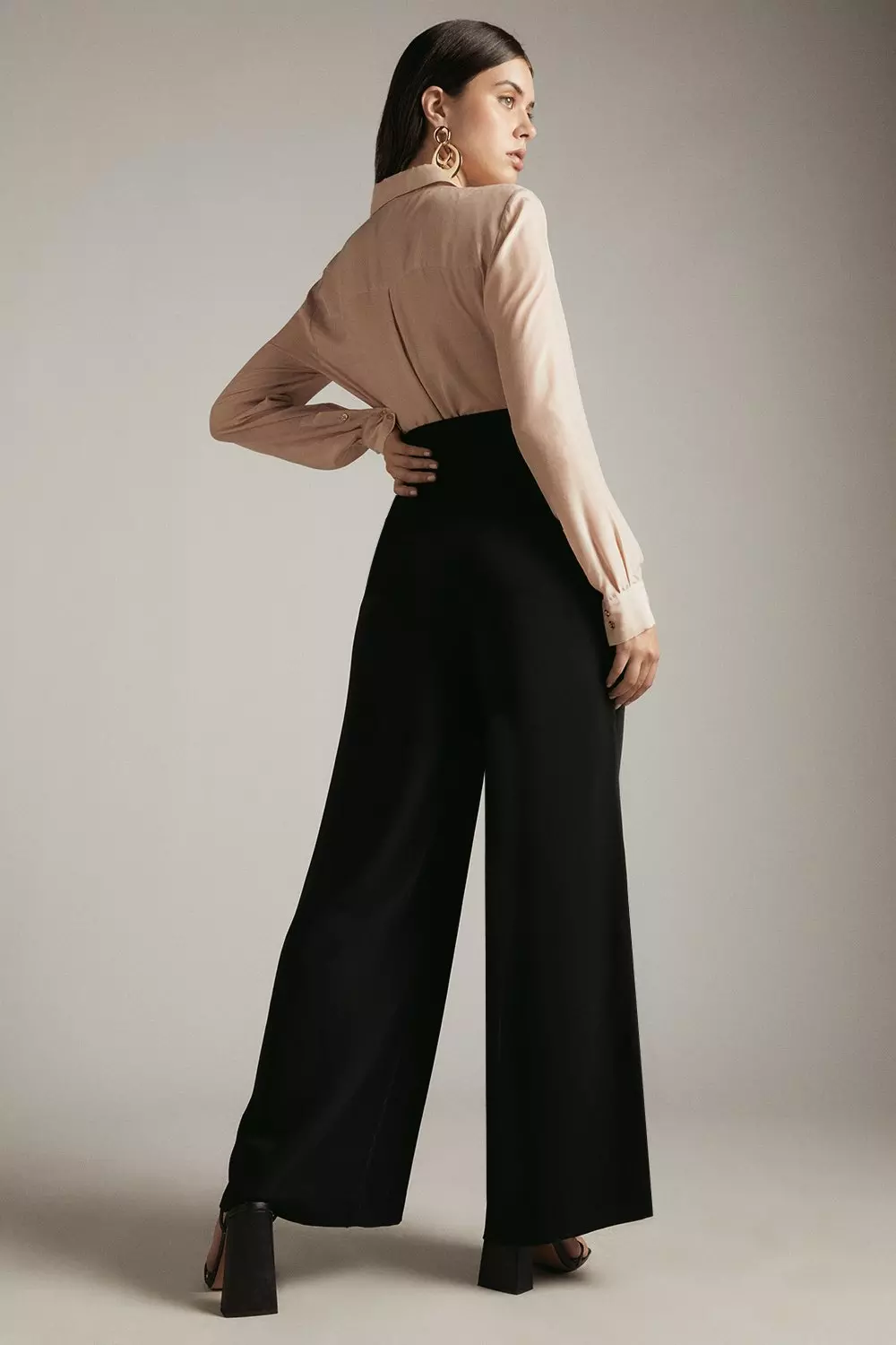 ★Karen Millen★シャーレッドコットンワイドレッグパンツ デニムパンツの商品一覧|レディースファッション通販のJ Lounge