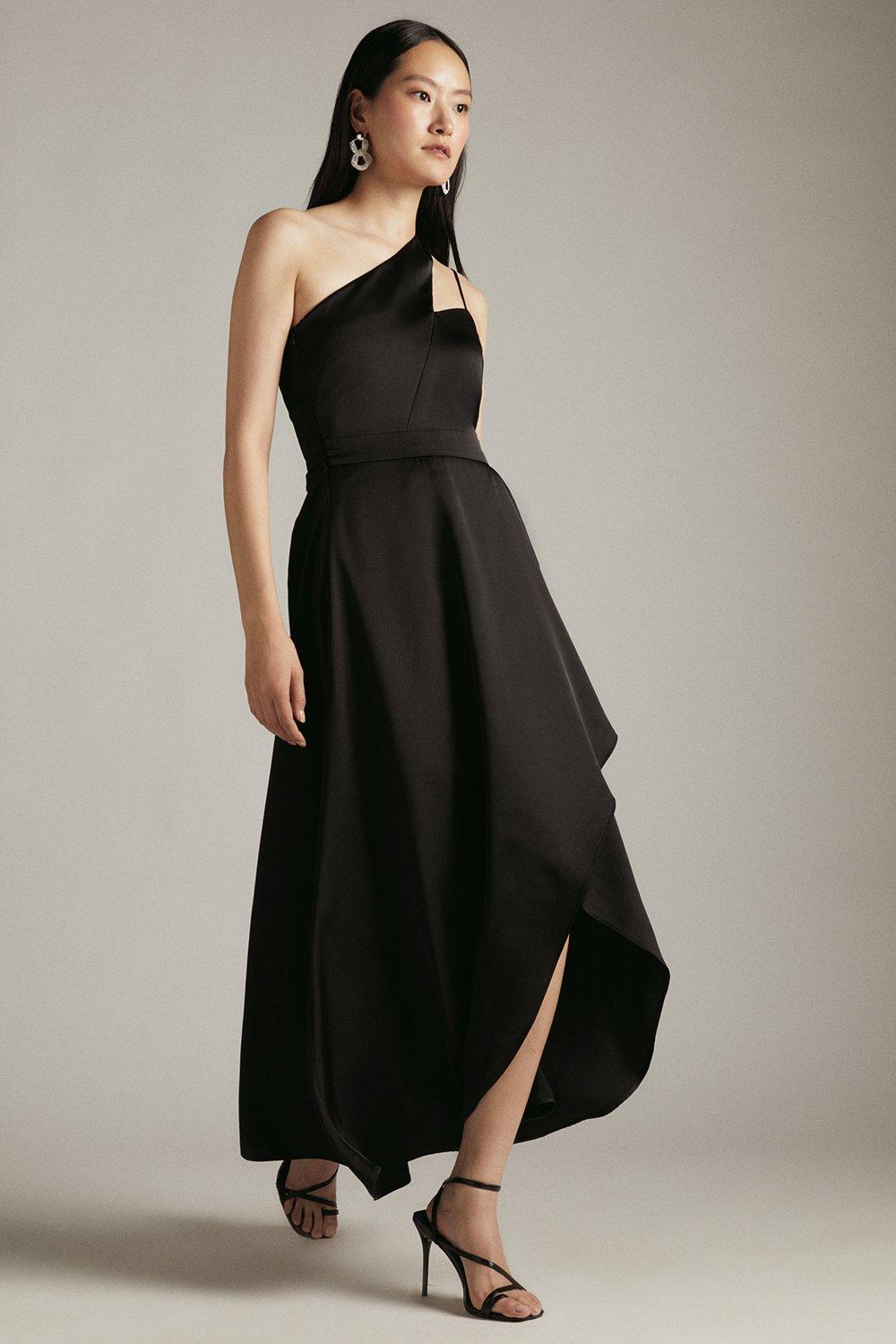 Karen millen black cocktail dress best sale