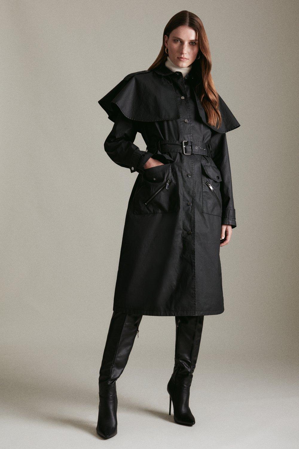 Karen millen trench coat best sale