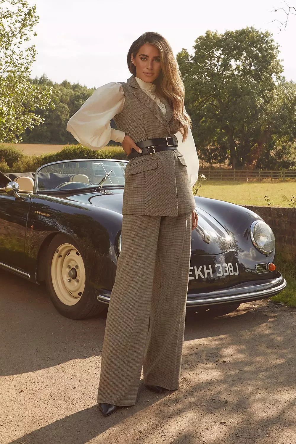 Lydia Millen Country Check Wide Leg Trousers Karen Millen
