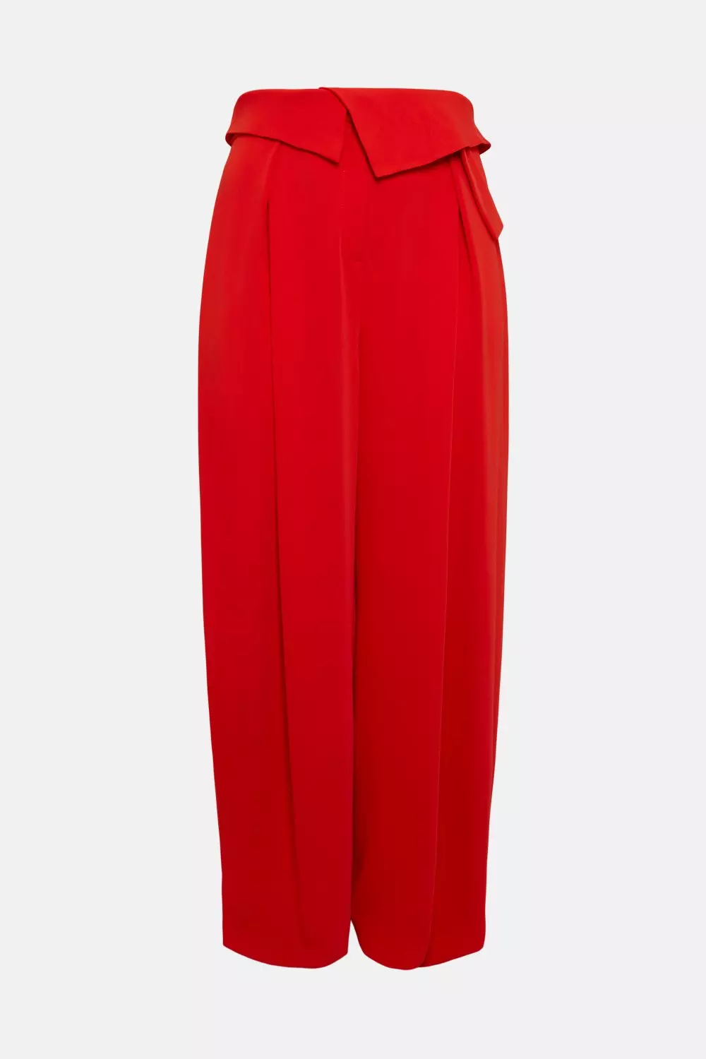 【2plan】Roville long wide slacks Plus Size Soft Tailored Wide Leg Pants | Karen Millen