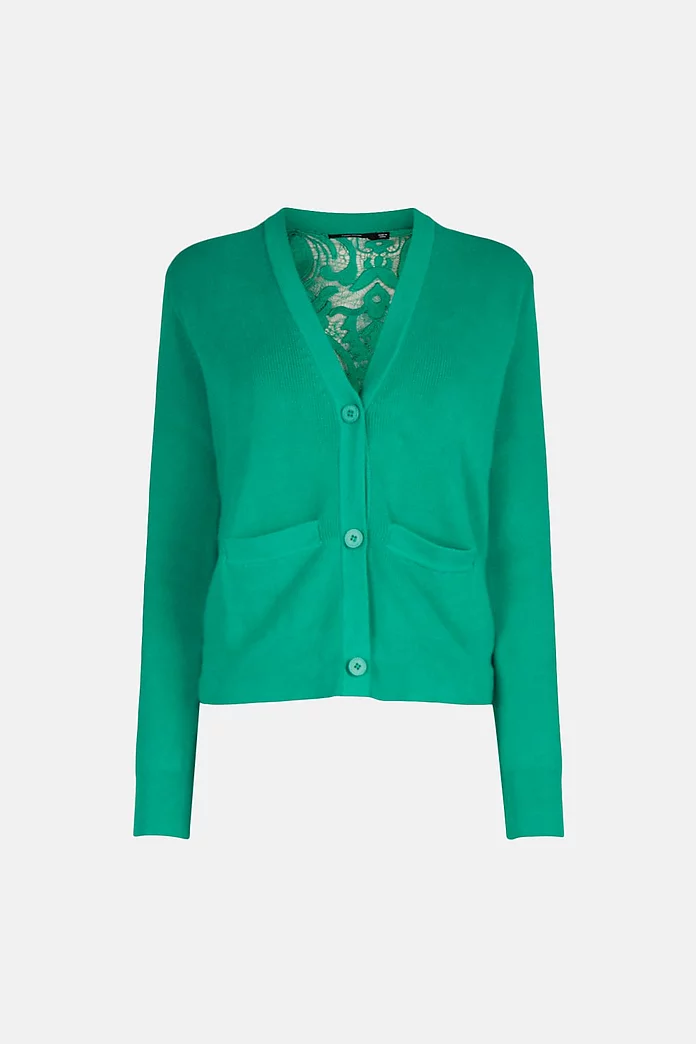 Lace Back Cardigan | Karen Millen Lace Back Cardigan | Karen Millen