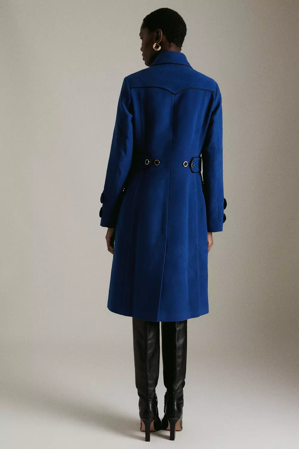 【美品】MARNO Jane coat Navy Double Breasted Chester Coat by Jane Marple