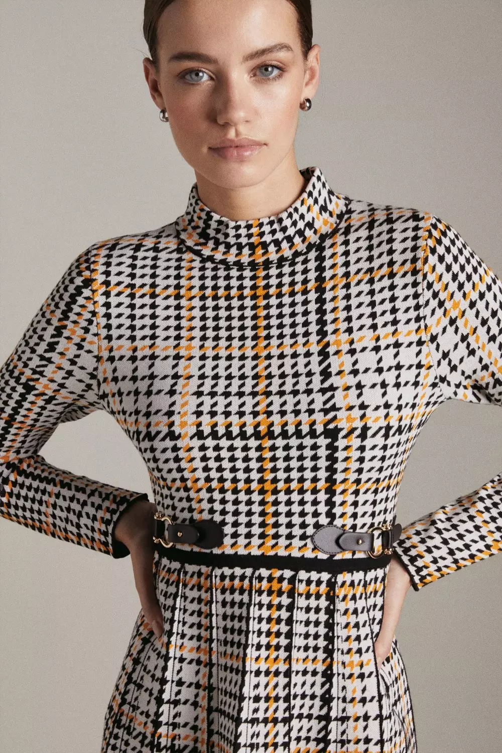 Checked skirt skater dress karen millen hotsell