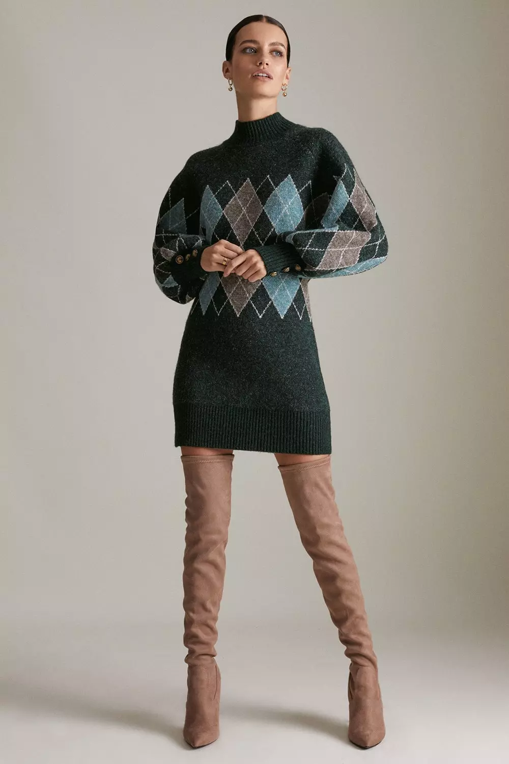 Petite knitted jumper dress sale