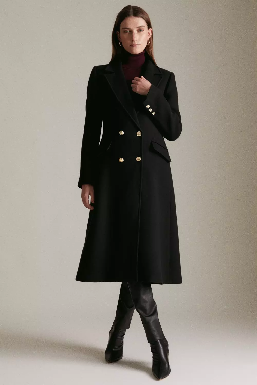 Karen millen wool coat hotsell