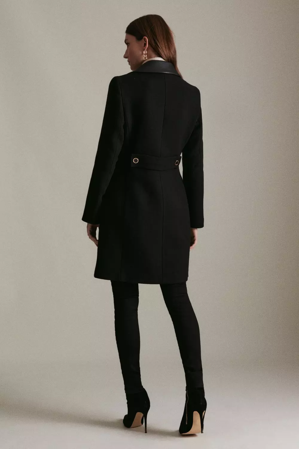 Italian Wool Mix Coat Karen Millen