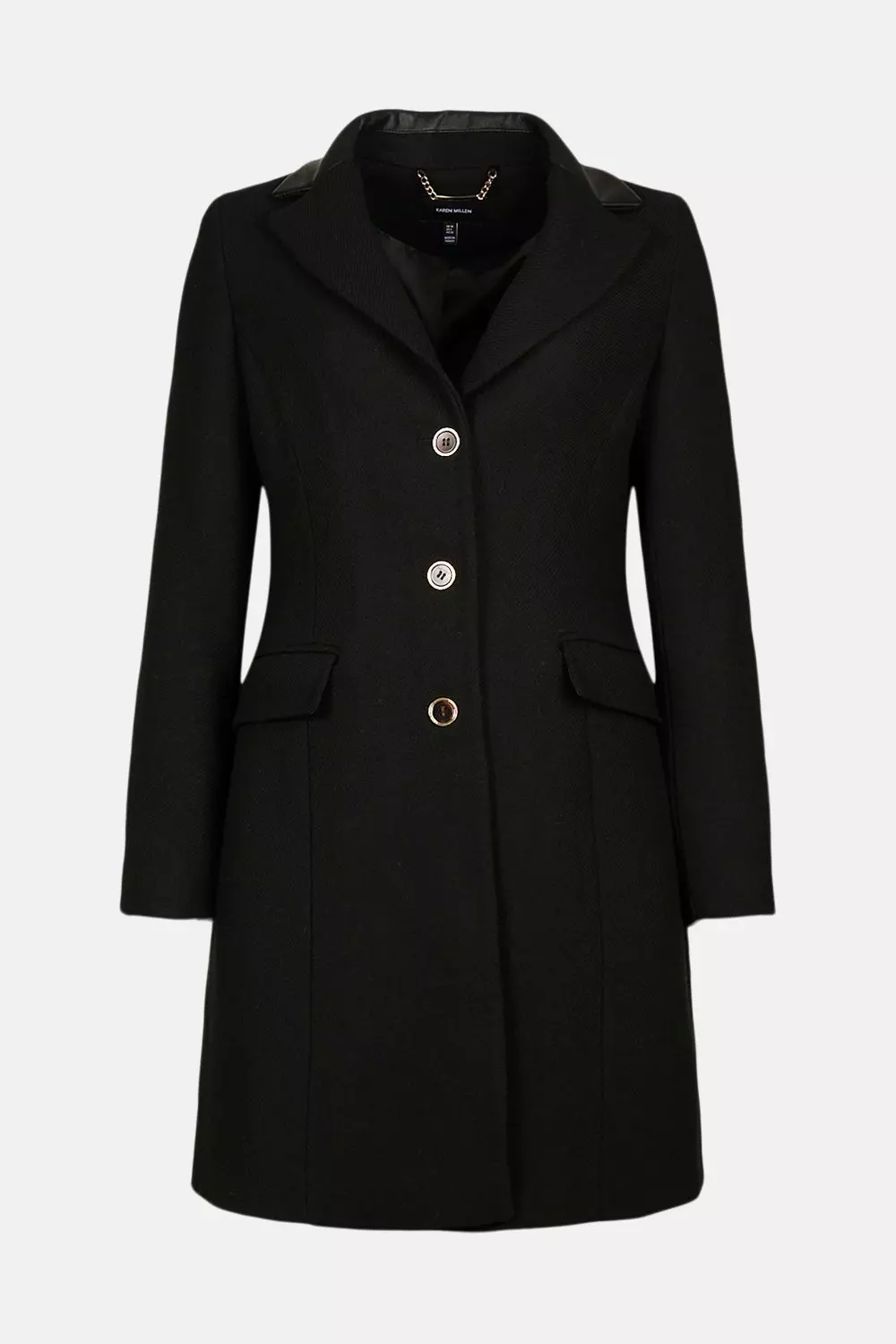 Wool mix coats top