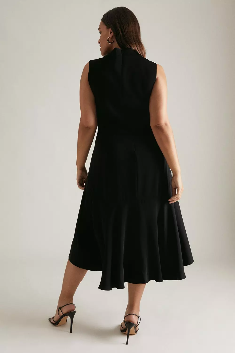 Black high low dress plus size hotsell