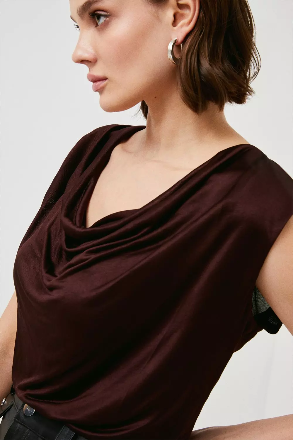 フィーニー print jersey drape neck Witchery Jersey Drape Top | David Jones