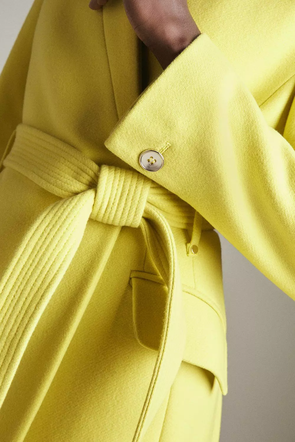 KAREN MILLEN イタリアンウール ノッチネック ミディコート KAREN MILLEN Italian Wool Investment Notch Neck Coat | endource