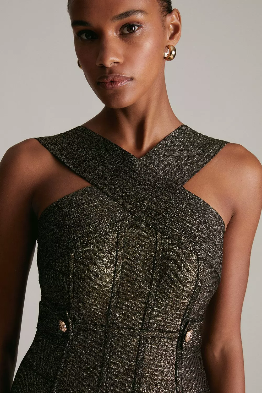 Sparkly bandage dress clearance