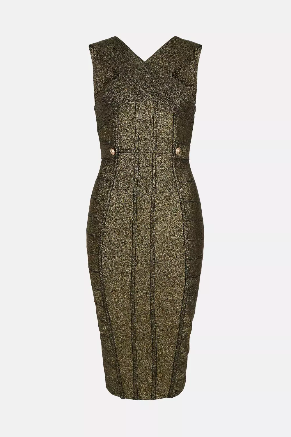 Sparkle Bandage Dress In Yarn Karen Millen