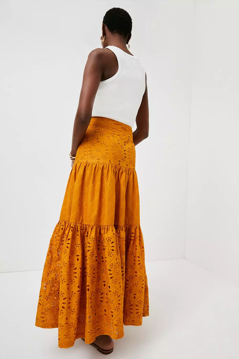 【BOHEMIAN SEOUL】LAYERED SHIRRING MAXI SKIRT Layered Maxi Shirring Skirt - SALE