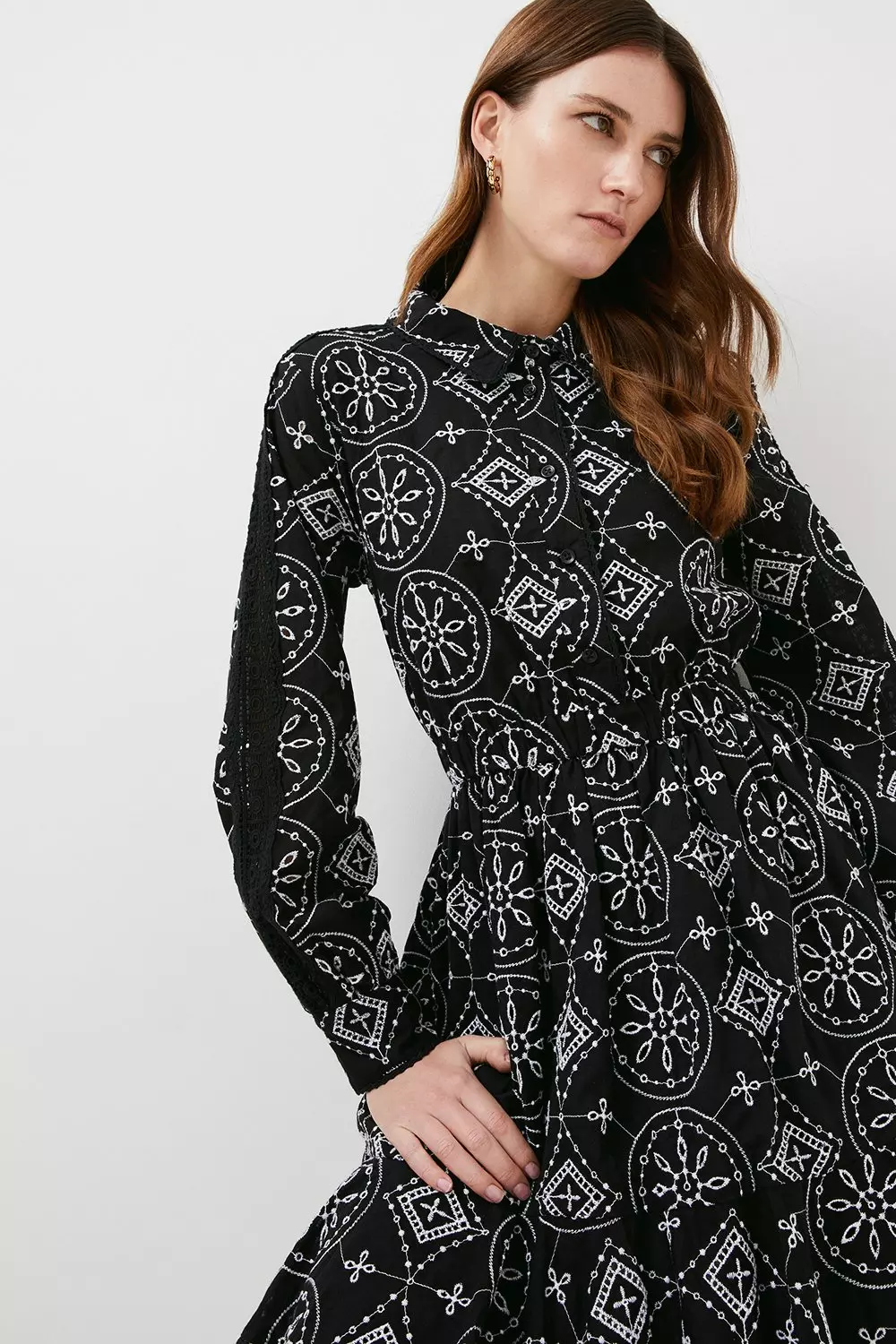 Karen millen tiered hem dress hotsell