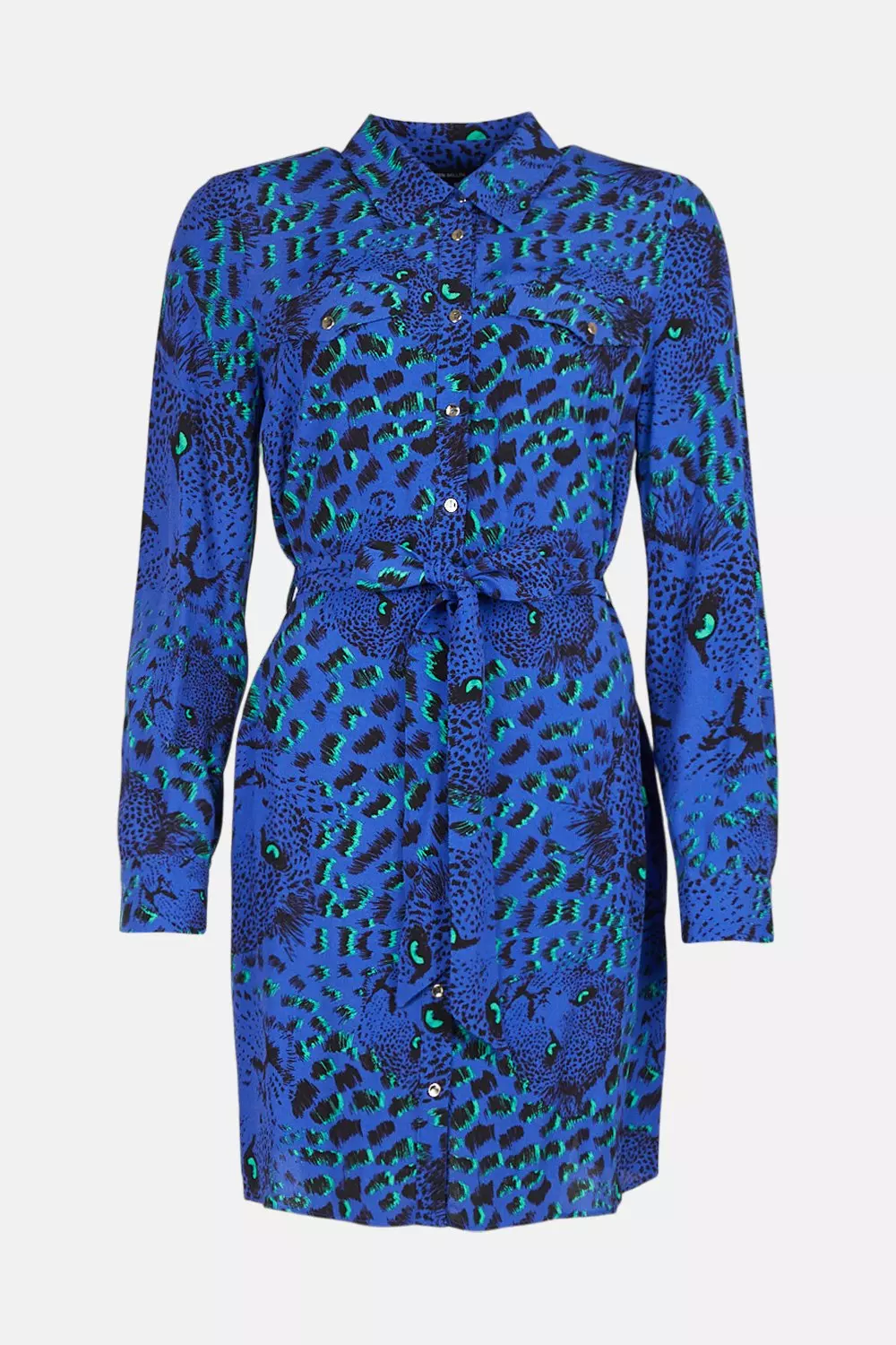 Karen millen blue leopard print dress 2025