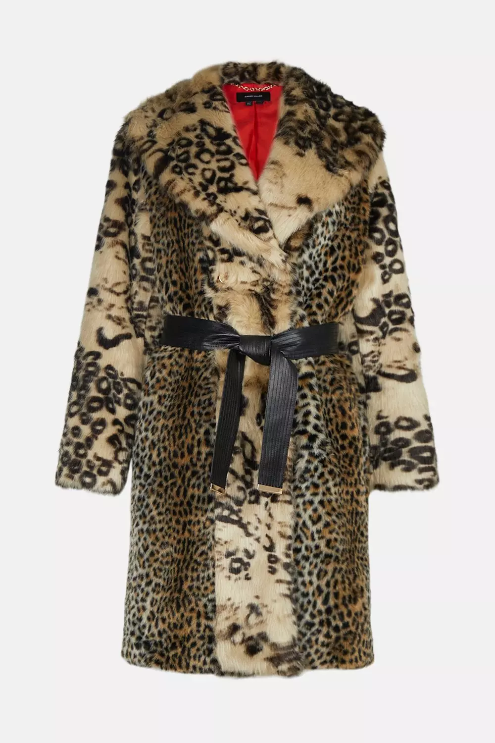 Karen millen leopard print tailored coat hotsell