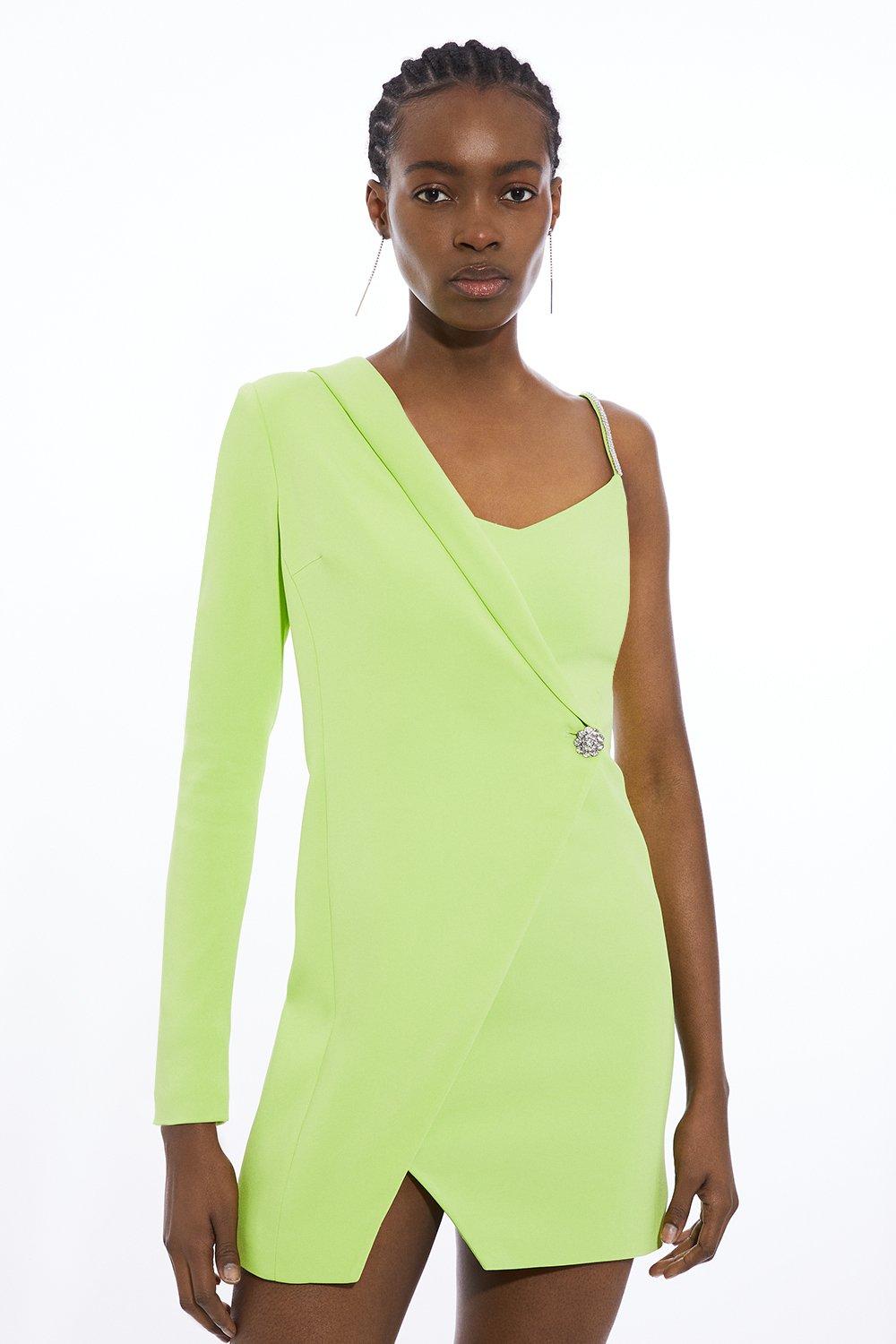 Green Blazer Dresses Emerald Lime Green Blazer Dresses Karen Millen