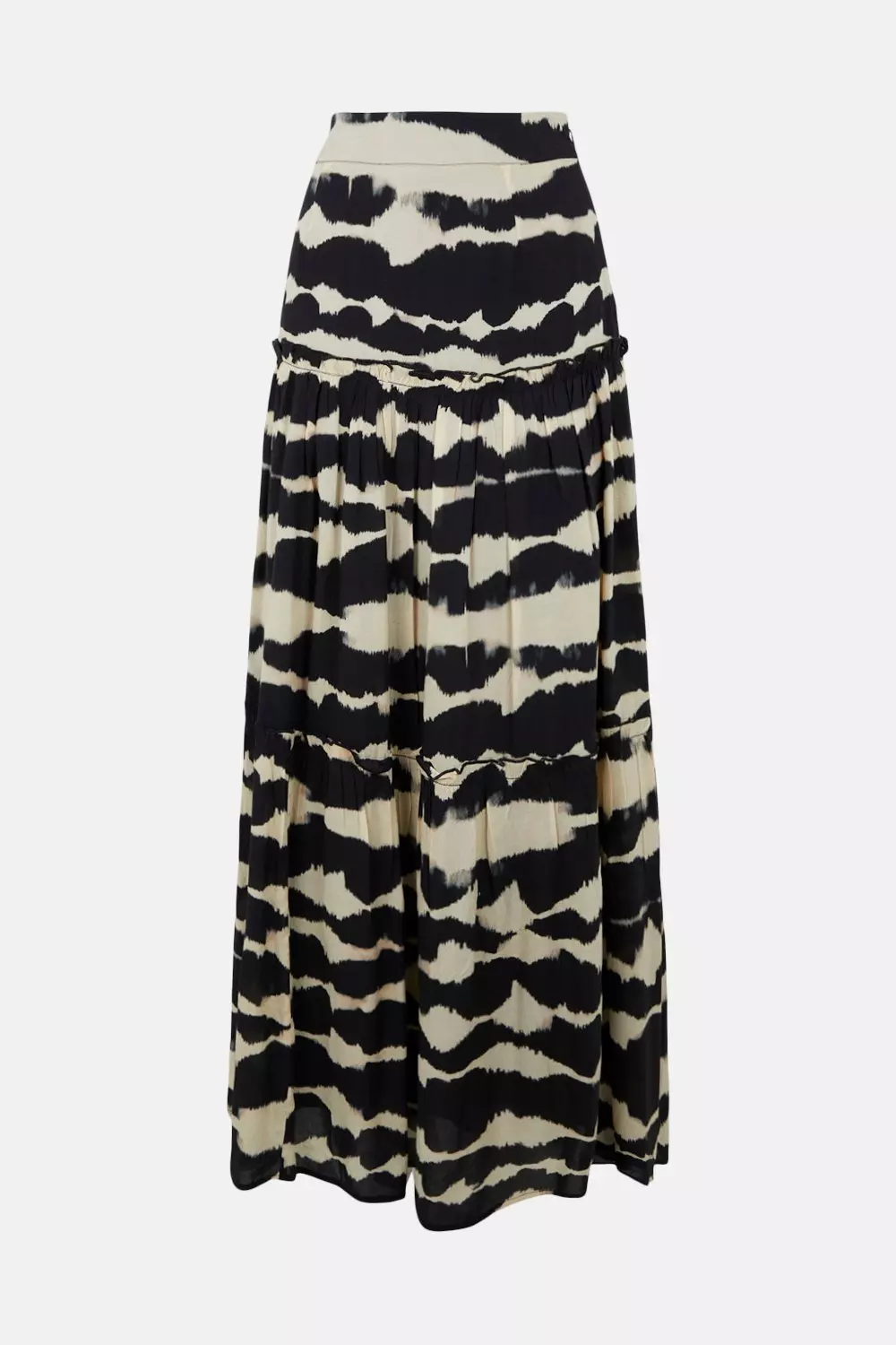 Karen millen tiered maxi skirt hotsell