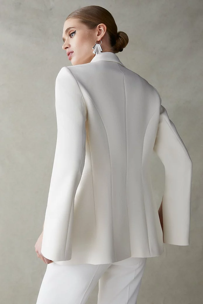 Crystal Embellished Collar Tailored Jacket | Karen Millen Crystal Embellished Collar Tailored Jacket | Karen Millen