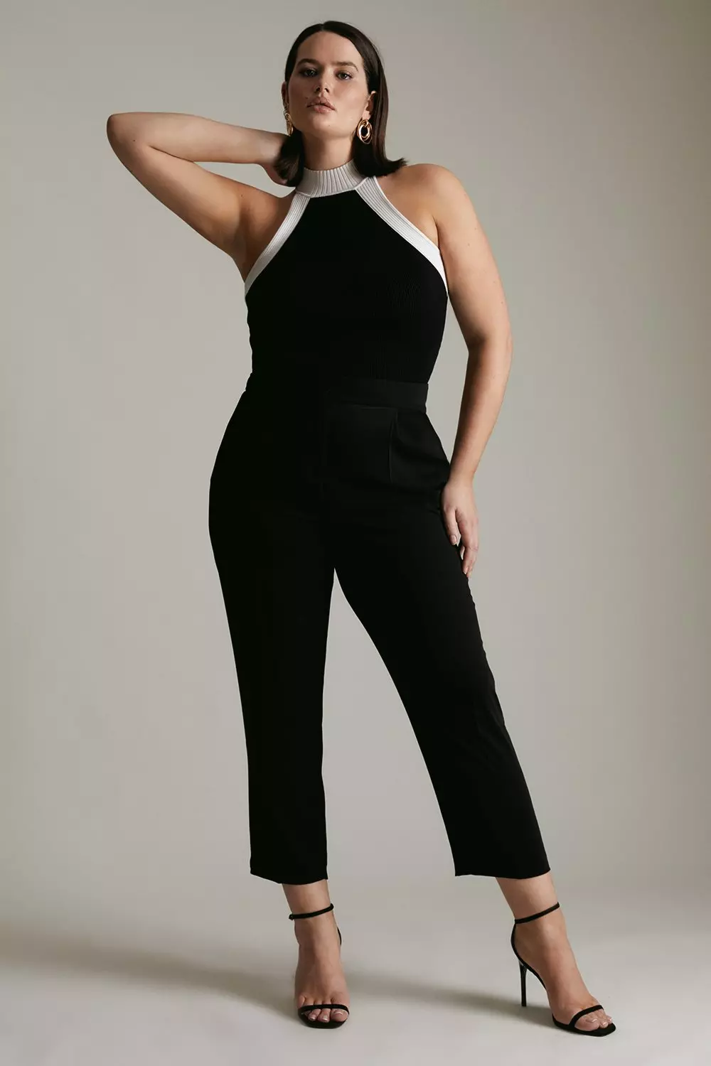 Plus size slim leg trousers hotsell