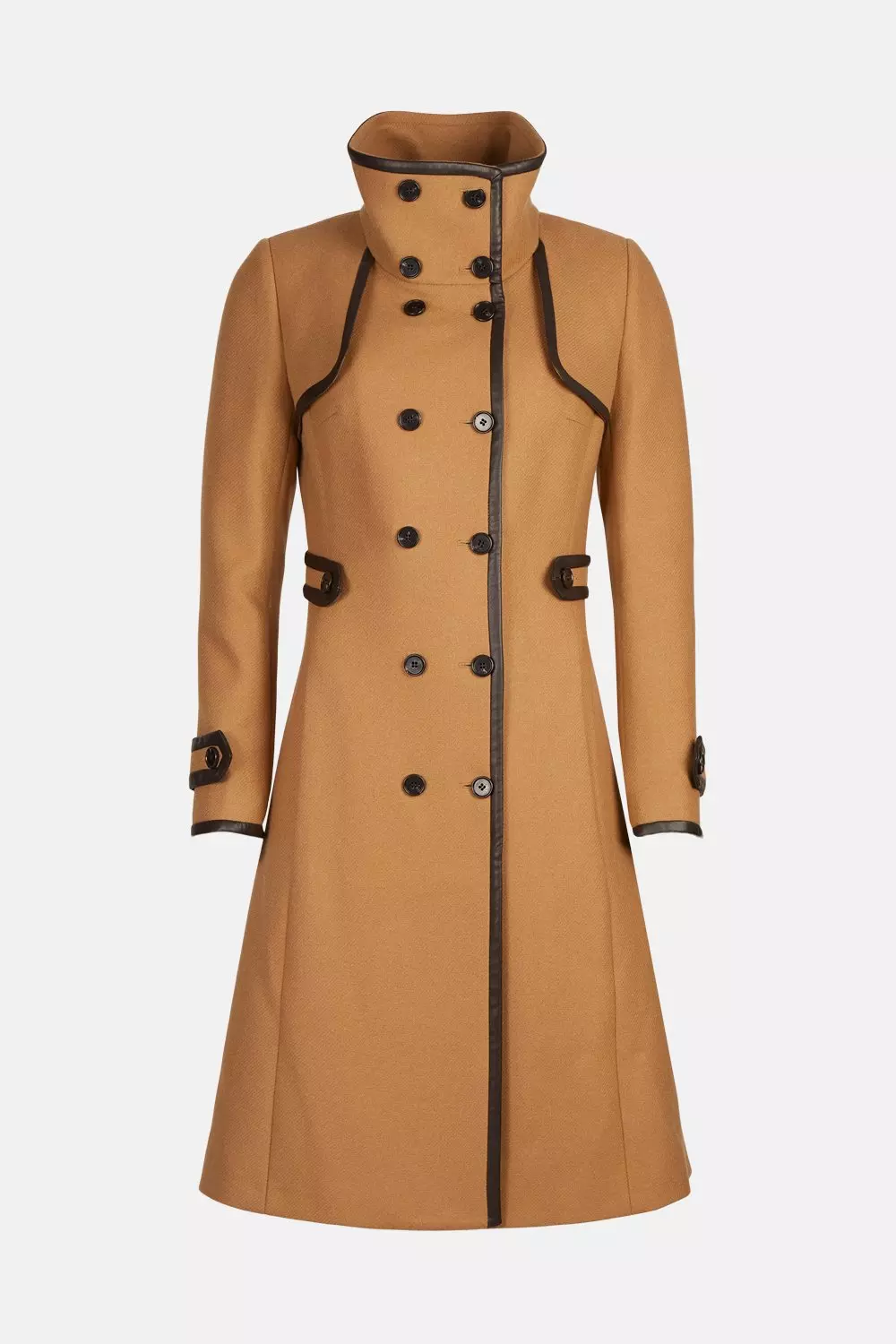 Camel coat funnel neck on sale