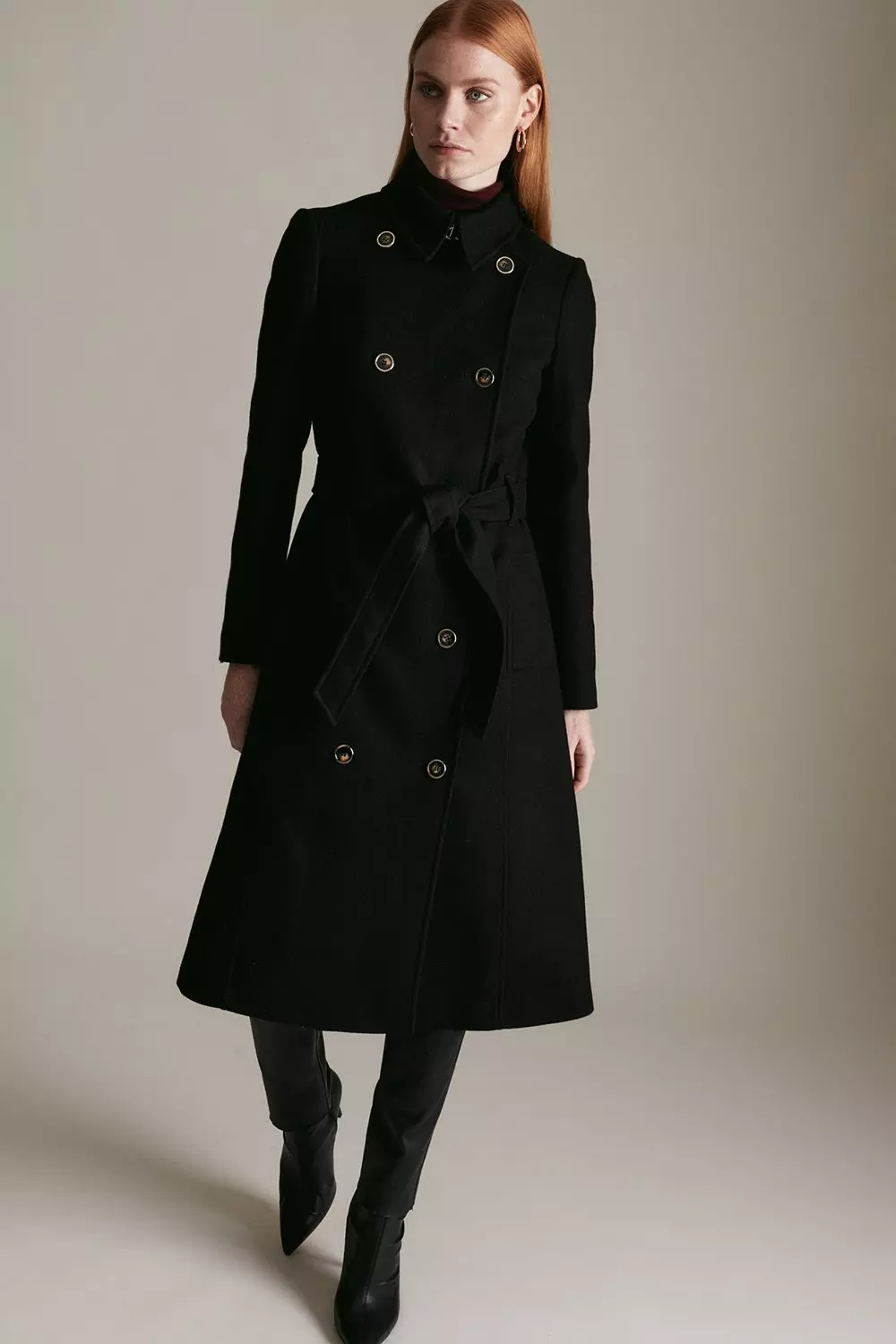 Karen millen classic trench coat hotsell